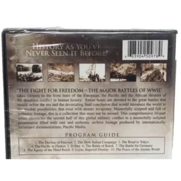 The Fight for Freedom: The Major Battles of WWII DVD 2010 New Docuseries - Picture 3 of 5